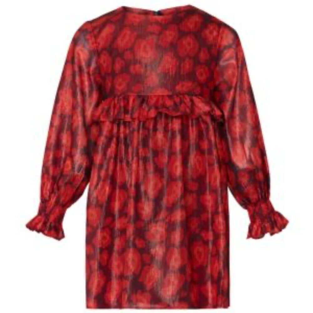 $242 Little Marc Jacobs Girl’s Ruffle Shift Dress Size 6 Holiday Formal